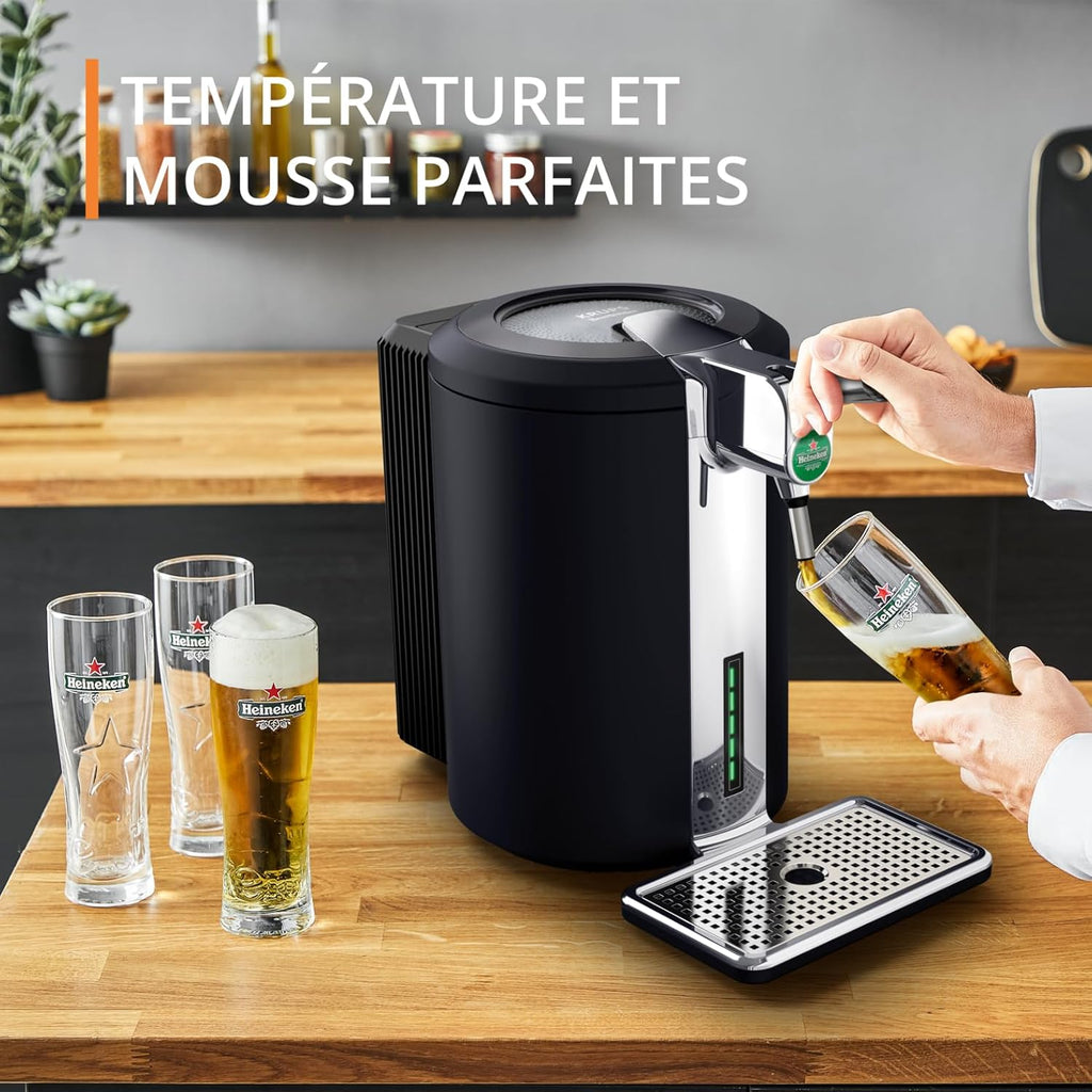 Krups Beertender Compact Ultimate machine à bière pression Mousse et température parfaites Fûts 5 L YY5603FD