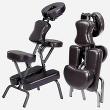 Load image into Gallery viewer, Master Massage Bedford Chaise de Massage Portable et légère avec Sac de Transport Confortable, Facile à Plier, Marron