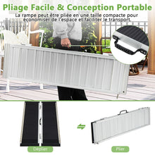 Load image into Gallery viewer, Rampe D’accès en Aluminium avec Plaque de Transition pour Maison 122L -