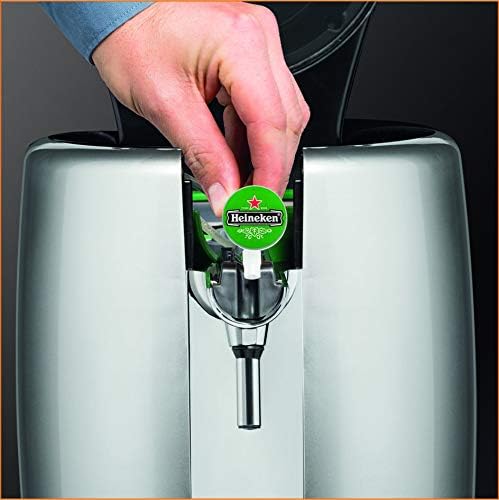 Krups BeerTender Silver et chrome Machine à bière Pression pour la maison Tireuse à bière Pompe à bière Coffret 2 verres YY2931FD