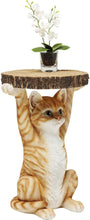 Load image into Gallery viewer, Kare Design Table d'Appoint Animal Ms. Cat, Chat, Marron/Orange, Rond, Diamètre 33 cm, Table de Salon, Meuble, Cadeau, Deco Intérieur, Décoration Chambre, Maison