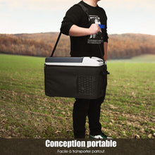 Load image into Gallery viewer, Rfrigrateur Conglateur de Voiture 12L Portable Compresseur -20掳C  +10掳C Ampoules LED 2 Porte-gobelets 23x53x36cm -