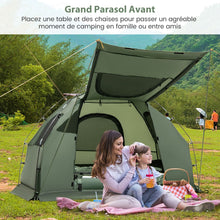 Load image into Gallery viewer, Tente de Camping avec Lit pour 1 Personne Lit de Camping Pliant 5 en 1 avec Matelas Pneumatique Oreiller Sac de Couchage Tente Surleve tanche -
