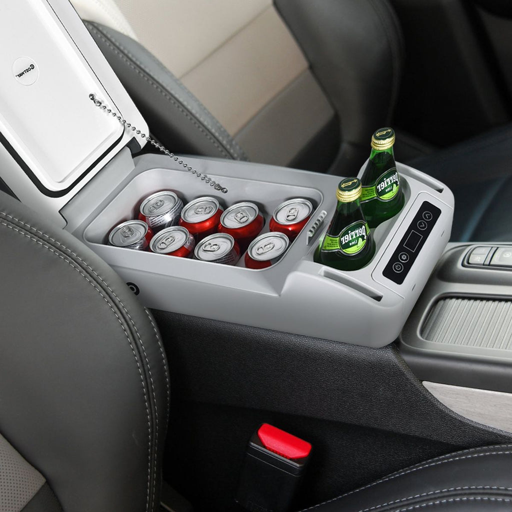 Rfrigrateur Conglateur de Voiture 12L Portable Compresseur -20掳C  +10掳C Ampoules LED 2 Porte-gobelets 23x53x36cm -