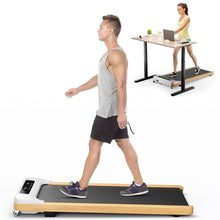 Load image into Gallery viewer, Tapis de Course Électrique 1,3-6KM/H Moteur 2,25HP à Roulettes Charge 120 kg avec Télécommande Écran LED 15 Programmes Gris -