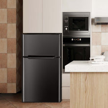 Load image into Gallery viewer, Réfrigérateur Compact Mini-réfrigérateur 90 L Congélateur Séparé avec Design à 2 Portes Fonctionnement Silencieux Blanc/Gris/Noir -