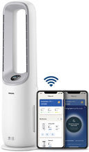 Load image into Gallery viewer, Philips Air Performer 2-en-1 : Purificateur &amp; Ventilateur Rafraîchisseur – Nettoie 70m², Élimine 99,97% des Allergènes et Polluants. Filtre HEPA, Capteurs Intelligents, Alexa, Application (AMF765/10)