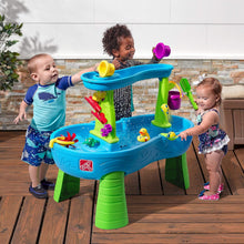 Load image into Gallery viewer, Rain Shower Splash Table d'eau avec 13 Accessoires - Bleu &amp; Vert | Table Jeux d'eau | Table d檃ctivit pour Le Jardin,Table Activit Eau | Table d'eau Extrieur