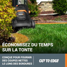 Load image into Gallery viewer, Pack Pro+ Tondeuse à Gazon 40V 460m² + Coupe-Bordures 20V + 2 Batteries 4Ah et 1 Batterie 2Ah + Chargeur Double et Chargeur Simple (Idéal pour l'Entretien du Jardin)