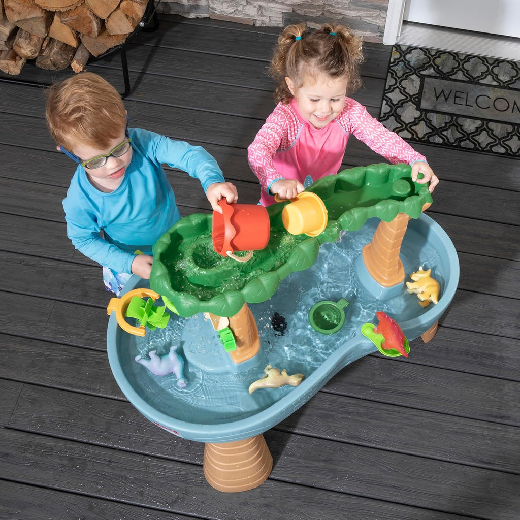 Rain Shower Splash Table d'eau avec 13 Accessoires - Bleu & Vert | Table Jeux d'eau | Table d檃ctivit pour Le Jardin,Table Activit Eau | Table d'eau Extrieur