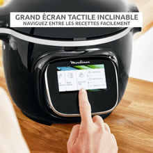 Load image into Gallery viewer, Moulinex Cookeo Touch Wifi Multicuiseur intelligent, Cuve 6 L, Haute pression, Guide pas à pas, 250 recettes intégrées, Application Moulinex CE902800, Noir