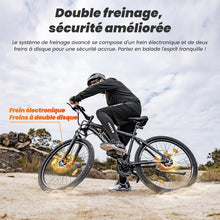 Load image into Gallery viewer, Touroll U1 Vélo Électrique, 26"/29" Vélo Électrique en Montagne pour Adulte, VTT électrique 250 W, Batterie Amovible 13AH, Autonomie 65 km, E-Bike 21 Vitesses