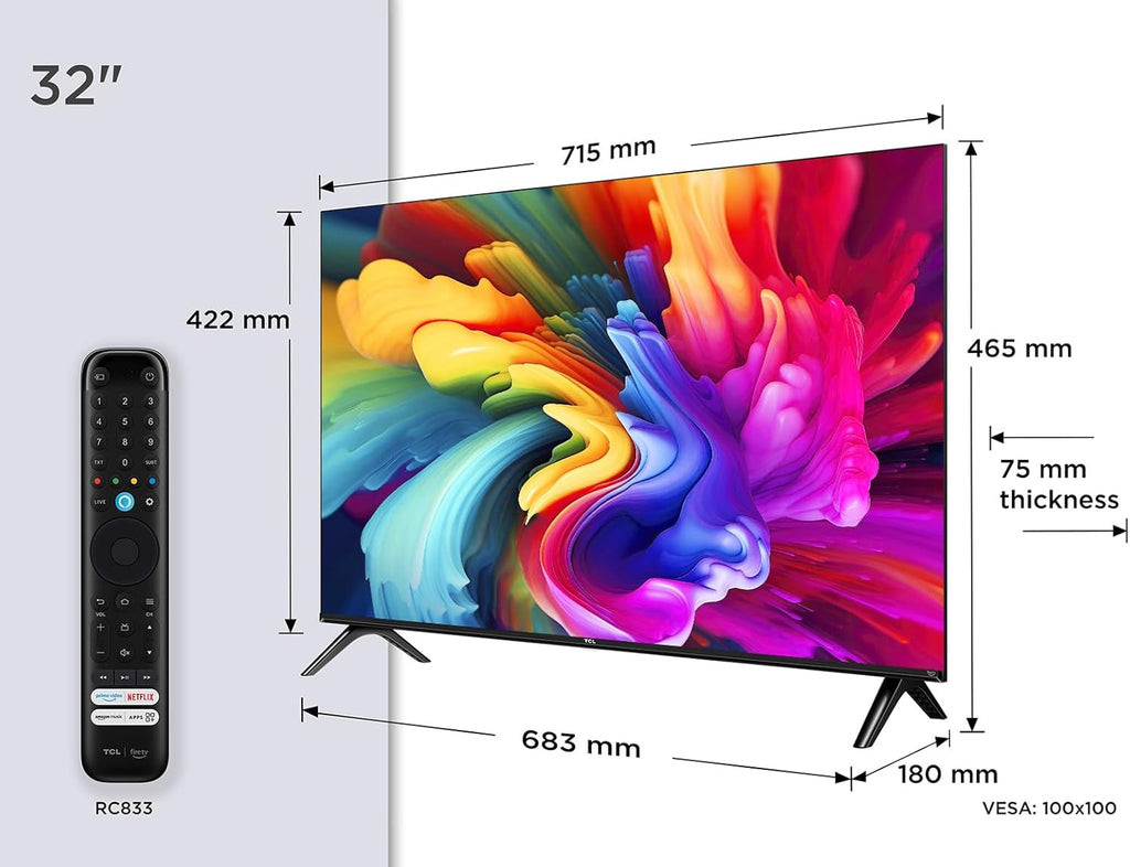 TCL 32 Pouces Full HD Smart QLED Direct LED SF560 avec Fire TV et télécommande vocale Alexa