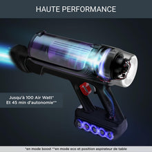 Load image into Gallery viewer, Rowenta X-Force Flex 9.60 Allergie Aspirateur balai sans fil,Filtration Anti-Allergnes,Puissant 100AW,Ultra Lger,Autonomie 45min RH2038WO,Noir / Violet