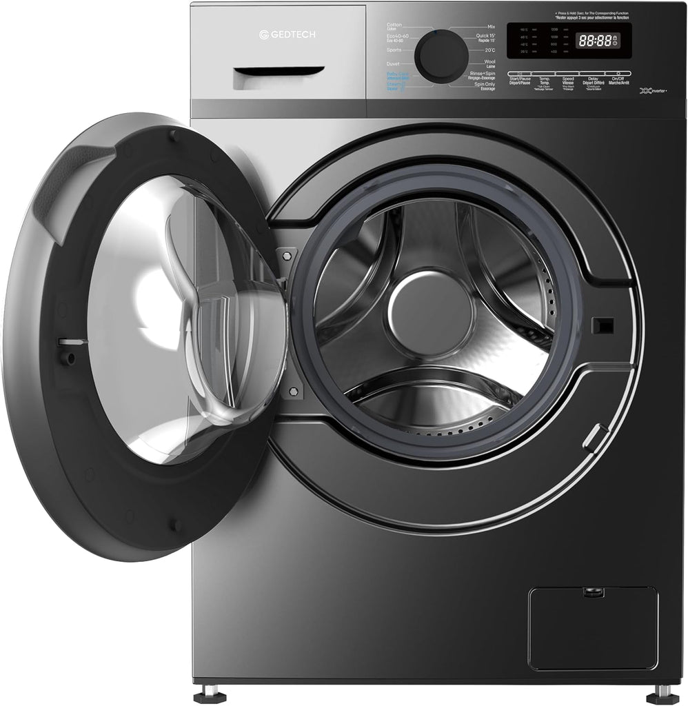 Lave-linge frontal GEDTECH GLL71200BL - 7 Kgs - 1200 tr/mn - 16 programmes - Eco - Intensif - Rapide – Très Faible conso