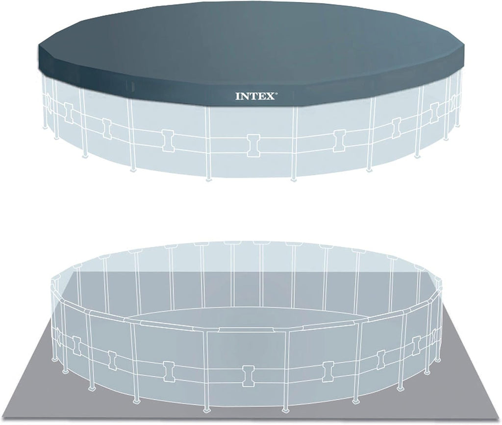 Intex piscine prism frame ronde tubulaire (ø)3,05 x (h)0,76m