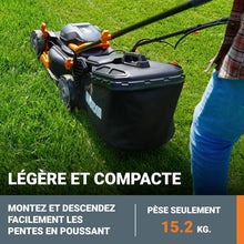 Load image into Gallery viewer, Pack Pro+ Tondeuse à Gazon 40V 460m² + Coupe-Bordures 20V + 2 Batteries 4Ah et 1 Batterie 2Ah + Chargeur Double et Chargeur Simple (Idéal pour l'Entretien du Jardin)
