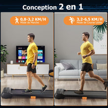 Load image into Gallery viewer, Tapis de Course et de Marche avec 12 Programmes Prdfinis Tlcommande et cran Tactile Led Machine de Jogging et de Marche Capacit 120 Kg Noir -