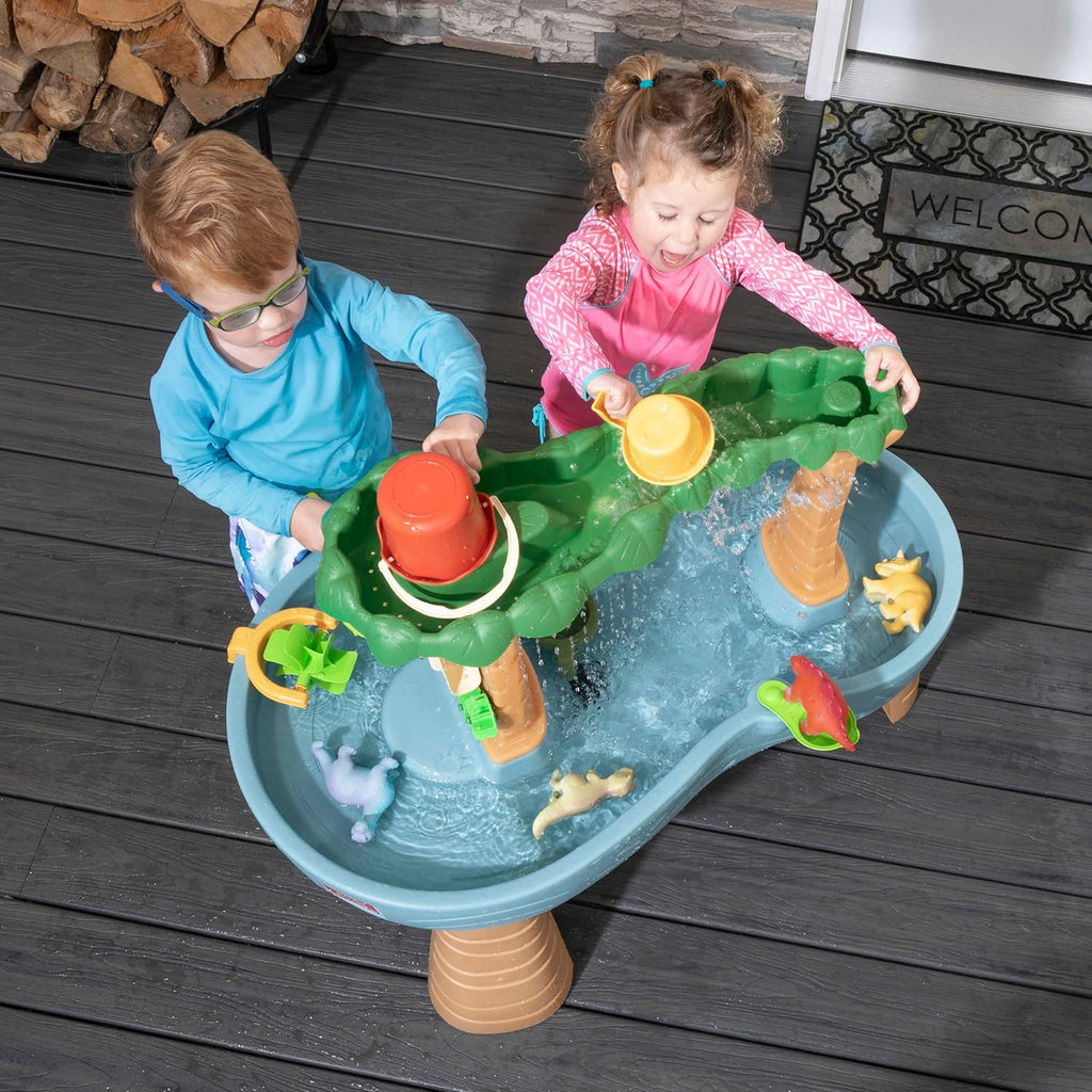 Rain Shower Splash Table d'eau avec 13 Accessoires - Bleu & Vert | Table Jeux d'eau | Table d檃ctivit pour Le Jardin,Table Activit Eau | Table d'eau Extrieur