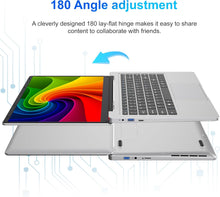 Load image into Gallery viewer, Ordinateur Portable 14 1" Pouces laptop 6 Go de RAM 128 Go de SSD N4000 Celeron Dual-Core Wi-Fi Bluetooth 2 4/5 0G 1366 * 768 IPS Design sans Ventilateur Inclus une Souris Clavier à Membrane.