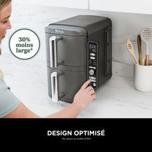 Load image into Gallery viewer, Foodi FlexDrawer Air Fryer,Dual Zone Avec Sparateur Amovible,Grand Tiroir de 10,4 L,7-en-1,Double Zone,Sans Huile,Pices Antiadhsives Compatibles Au Lave-Vaisselle,Noir AF500EU