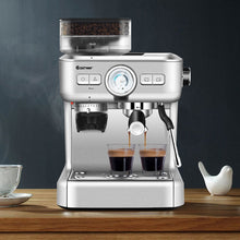 Load image into Gallery viewer, Machine à Café Automatique avec Broyeur à Grains 1350W 30 Niveaux de Poudre de Café Réglables Température Réglable -