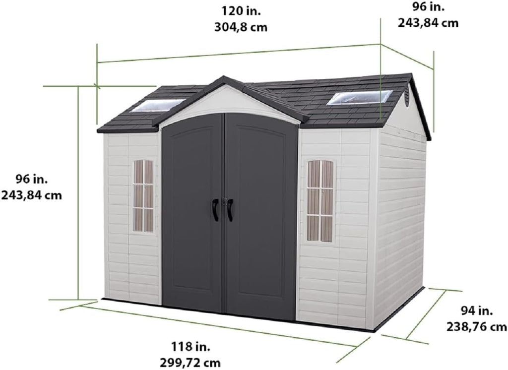 Abri de Jardin Tan 132,7 x 204,4 x 227,9 cm