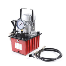 Load image into Gallery viewer, Pompe hydraulique électrique 750 W avec valve manuelle (rouge)