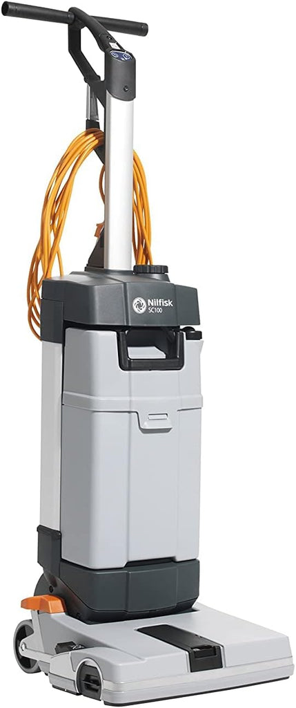 Nilfisk Machine à récurer SC100 E (nettoyage en profondeur dans les zones étroites 2 quantités d'eau largeur de frottement 31 cm appareil de nettoyage) 107408100