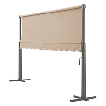 Load image into Gallery viewer, Store banne autoportant à double pente 400 x 300 x 260 cm sable 03_0008295 -