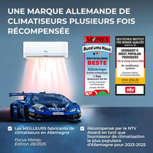 Load image into Gallery viewer, Kältebringer Climatiseur Split - 12000 BTU - 3 5 kW - Avec fonction chauffage WiFi et App - très silencieux &amp; économe en énergie avec support mural - Marque de qualité Allemande