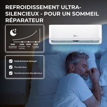 Load image into Gallery viewer, Kältebringer Climatiseur Split - 12000 BTU - 3 5 kW - Avec fonction chauffage WiFi et App - très silencieux &amp; économe en énergie avec support mural - Marque de qualité Allemande