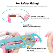 Load image into Gallery viewer, Bicicletta per bambini Little Daisy 14 pollici per ragazze -