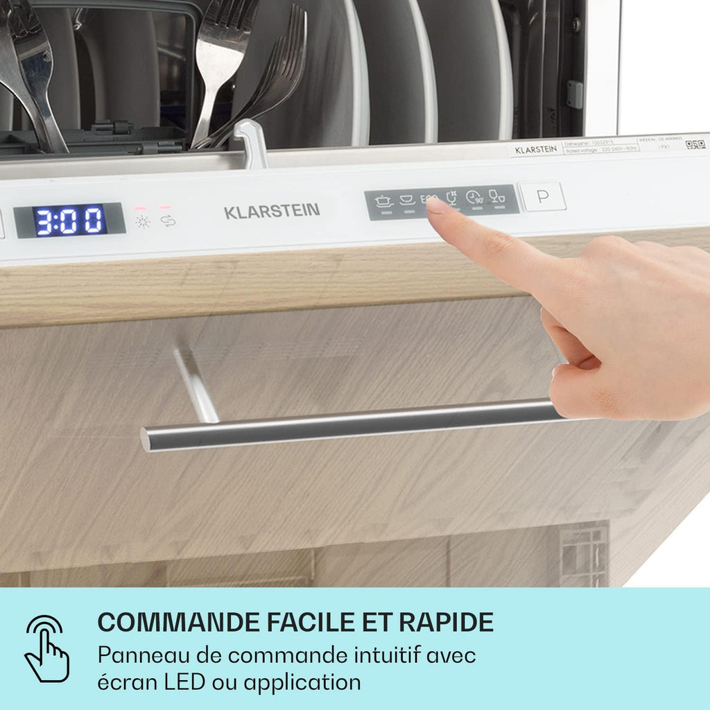 Mini Lave Vaisselle de Table de 8 Couvert,Silencieux,6 Programmes de Lavage,Portable,Facile à Installer pour la Maison et Bureau -