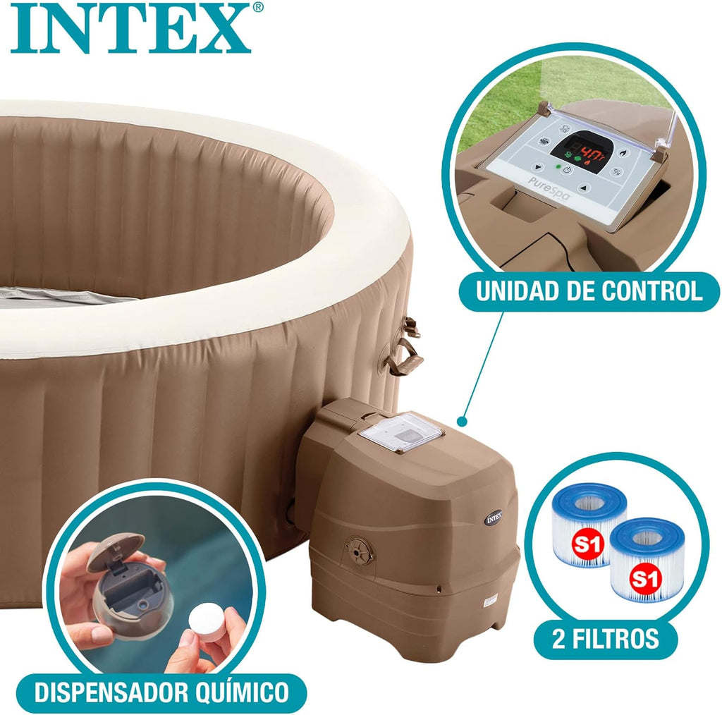 Intex Pure Spa Sahara 6 Places 28428EX Beige