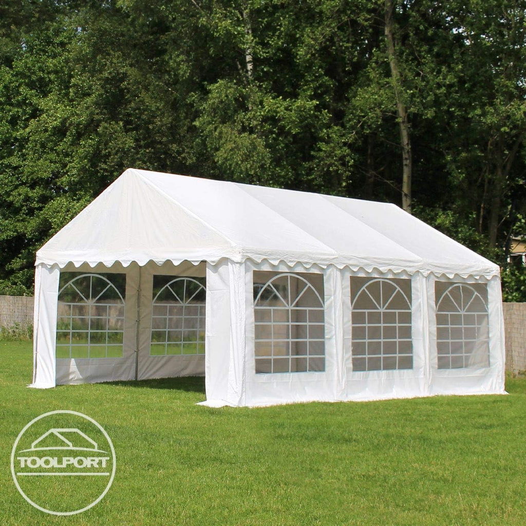TOOLPORT 3x6 m Tente de réception/Barnum Gris-Blanc Toile de Haute qualité PVC 700 N