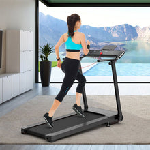 Load image into Gallery viewer, Tapis de Course/Marche Pliable 500W 12 Programmes Prdfinis 0,8-9,6 Km/h Ecran Tactile LED 4 Touches de Raccourci Noir Support pour Ipad -