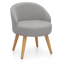 Load image into Gallery viewer, Monibloom Velvet Accent Chair, Modern Upholstered Single Sofa Side Chair, Comfy Barrel Club Living Room Armchair with Golden Metal Legs for Bedroom Reading Room Office, Black