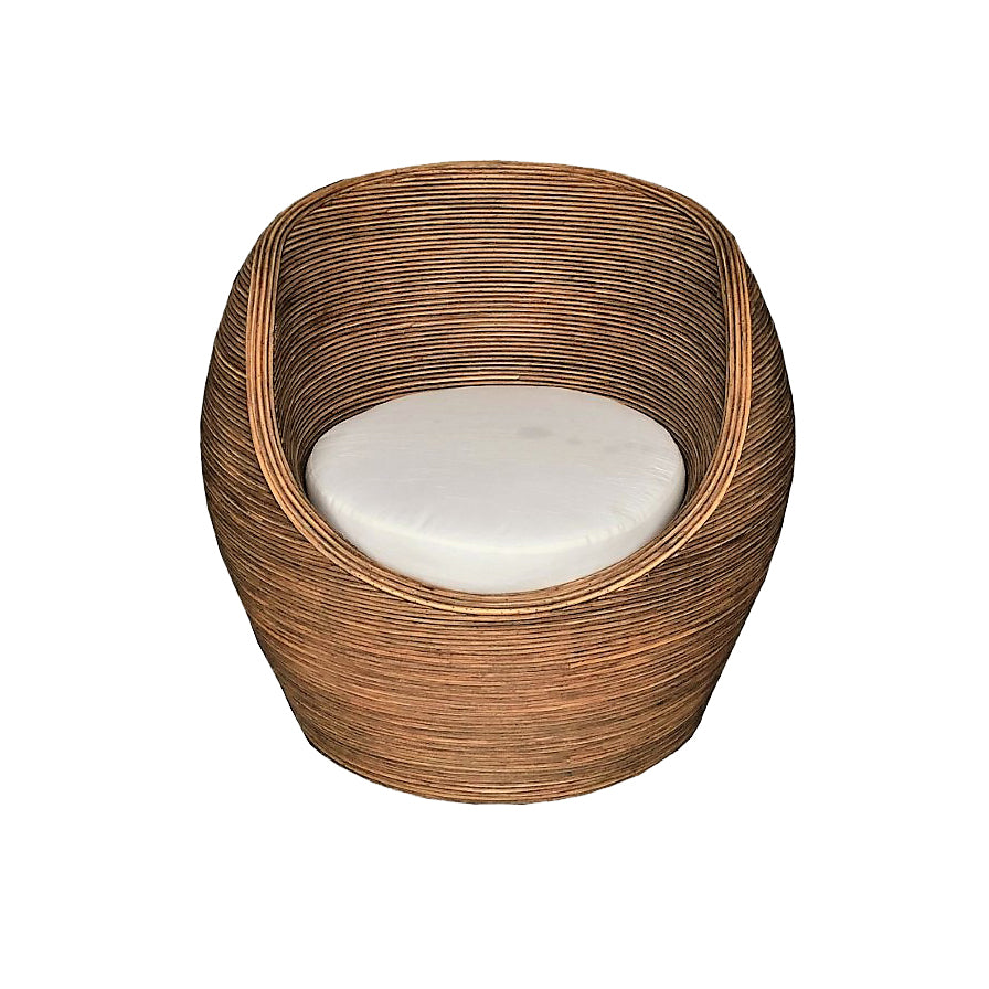 Salon de jardin en rotin 5 places Trinidad Naturel beige - Action-sport36 -