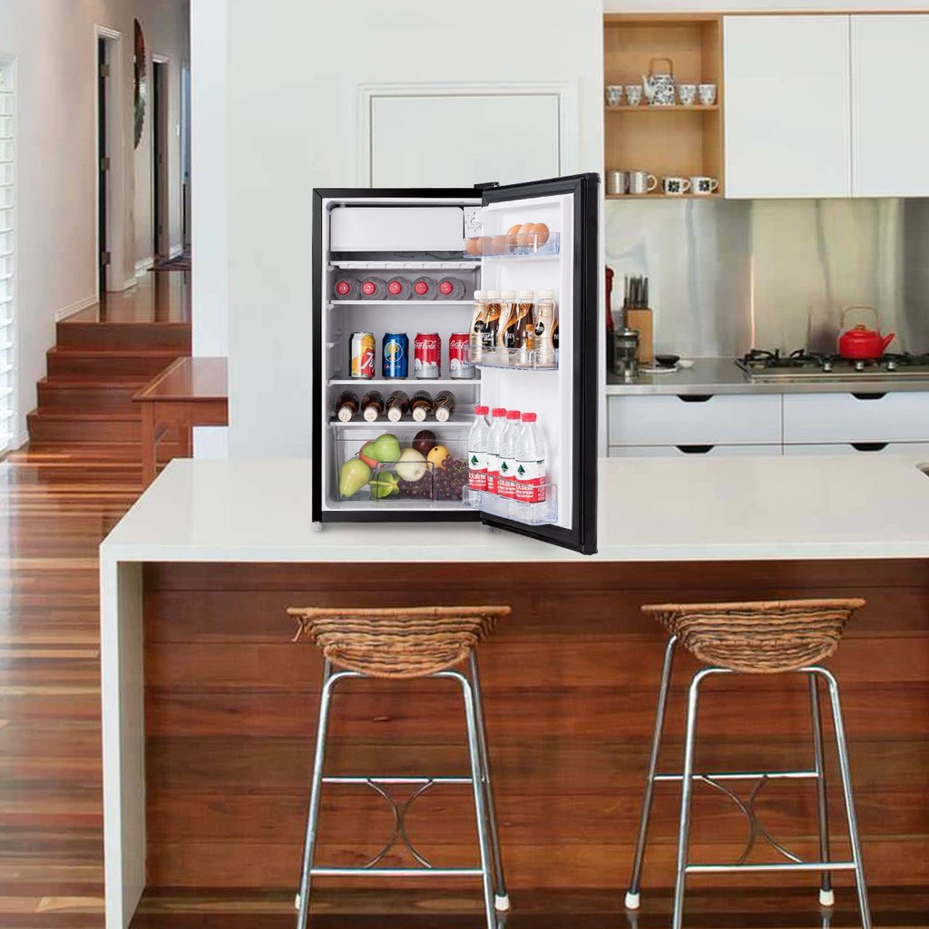 Réfrigérateur Table Top Intégrable 91L Mini-bar Niveau Sonore Faible 3 Étagères,48,5x44,5x83,5cm,Noir -
