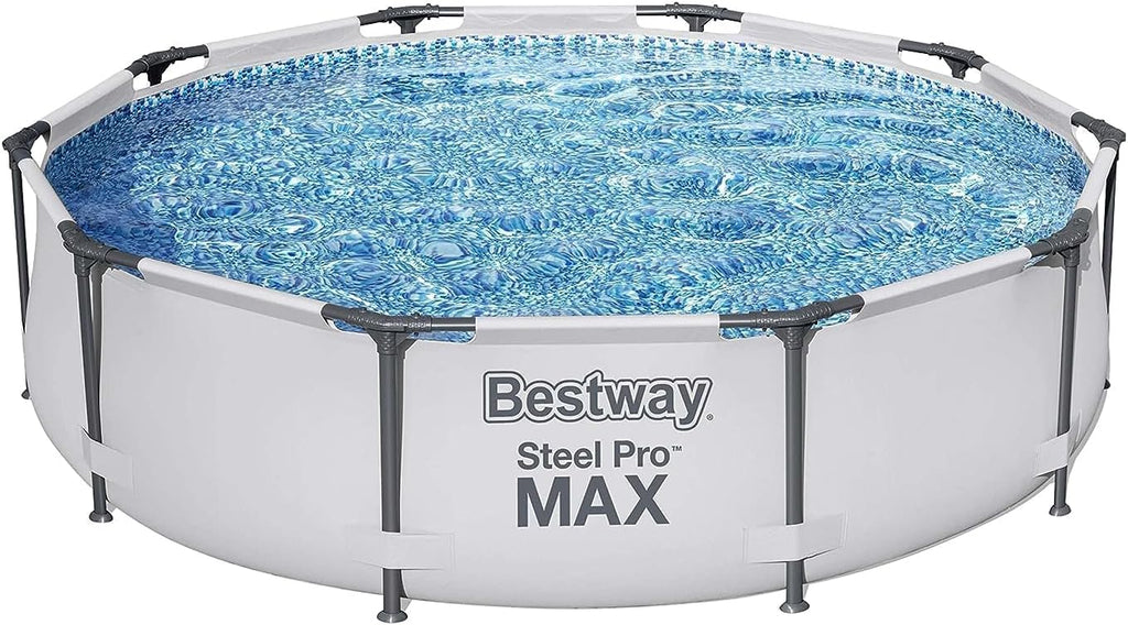 Piscine hors sol ronde Steel Pro Max鈩305 x 76 cm,Gris