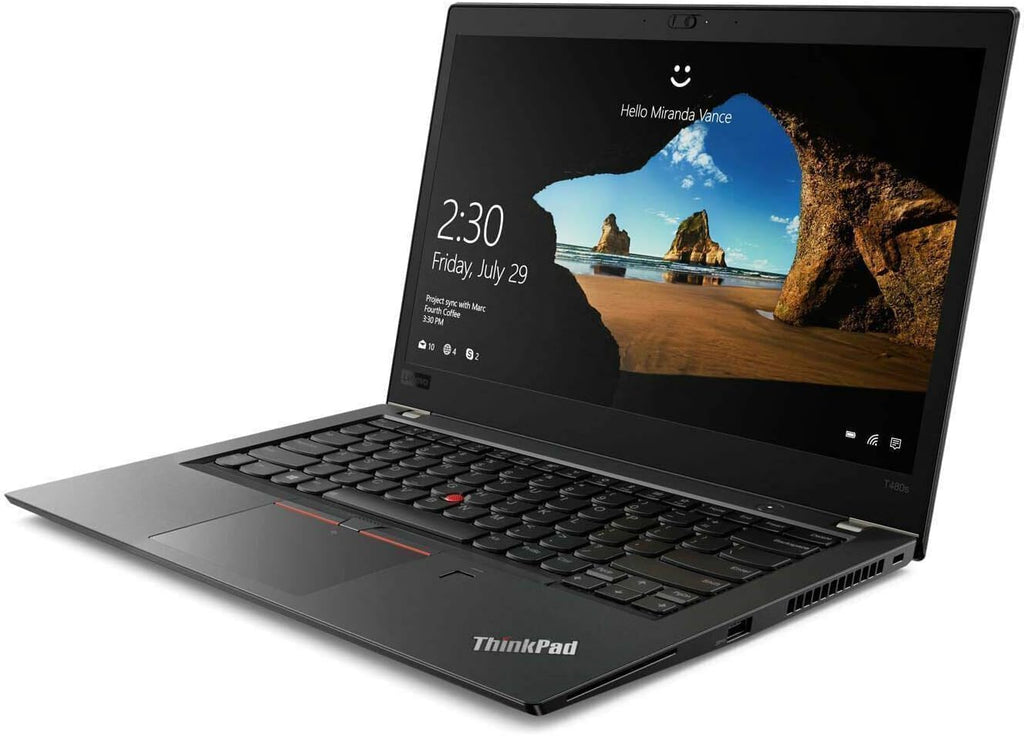 Lenovo ThinkPad T480s Ordinateur portable professionnel 14" FHD (1920 x 1080) Intel Core i7-8650U jusqu'à 4 2 GHz RAM DDR4 16 Go SSD 512 Go CAM Bluetooth Windows 11 Pro (renouvelé)
