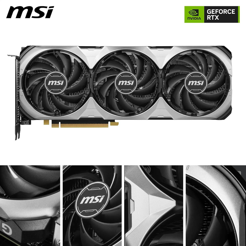 MSI GeForce RTX 4060 Ti Ventus 3X E 8G OC Carte Graphique - 8 Go GDDR6 (18 GB/s 128-bit) PCIe 4.0-3 x Ventilateurs TORX 4.0 - HDMI 2.1a DisplayPort 1.4a