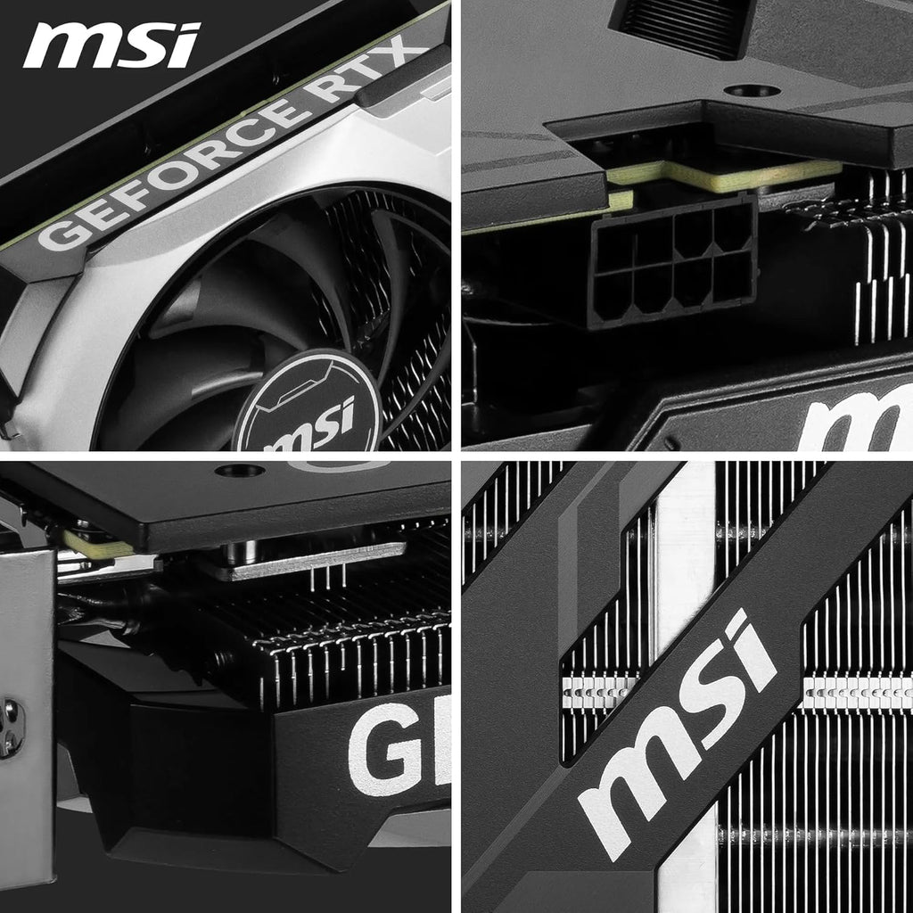 MSI GeForce RTX 4060 Ti Ventus 3X E 8G OC Carte Graphique - 8 Go GDDR6 (18 GB/s 128-bit) PCIe 4.0-3 x Ventilateurs TORX 4.0 - HDMI 2.1a DisplayPort 1.4a