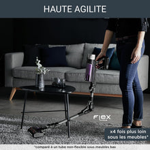 Load image into Gallery viewer, Rowenta X-Force Flex 9.60 Allergie Aspirateur balai sans fil,Filtration Anti-Allergènes,Puissant 100AW,Ultra Léger,Autonomie 45min RH2038WO,Noir / Violet