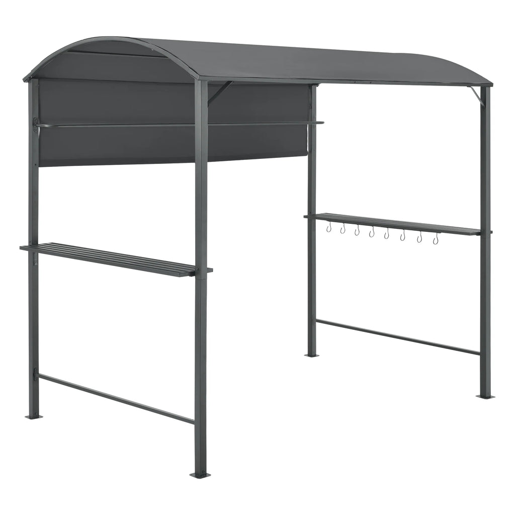 Tonnelle pavillon de barbecue 215 x 220 x 140 cm anthracite gris fonc 03_0008739 -