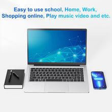 Load image into Gallery viewer, Ordinateur Portable 14 1" Pouces laptop 6 Go de RAM 128 Go de SSD N4000 Celeron Dual-Core Wi-Fi Bluetooth 2 4/5 0G 1366 * 768 IPS Design sans Ventilateur Inclus une Souris Clavier à Membrane.