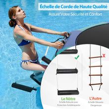 Load image into Gallery viewer, Trampoline Aquatique Gonflable Dia.457cm Capacit de 150kg avec Kit de Rparation Echelle et Gonfleur Electrique 500w Bleu -