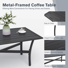 Load image into Gallery viewer, AECOJOY Outdoor Patio Furniture Set with Rocking Chair, 4 Piece Rattan Conversation Bistro Set with Coffee Table, Gray