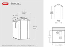 Load image into Gallery viewer, Abri de Jardin Darwin 46,2.2m²